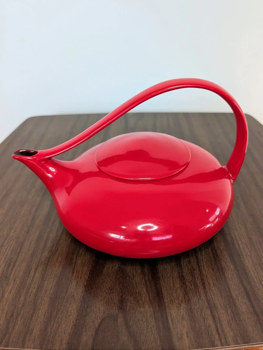 Vintage Judith Weber Classic Red Teapot Art Ceramic Retro MCM 60/70s Genie Style